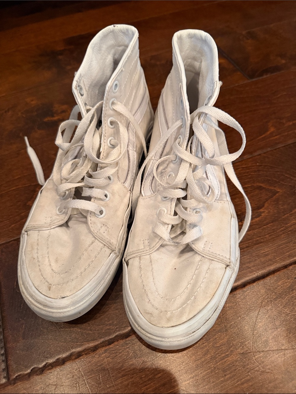 Vans Women's High-Top Canvas Sneakers in White